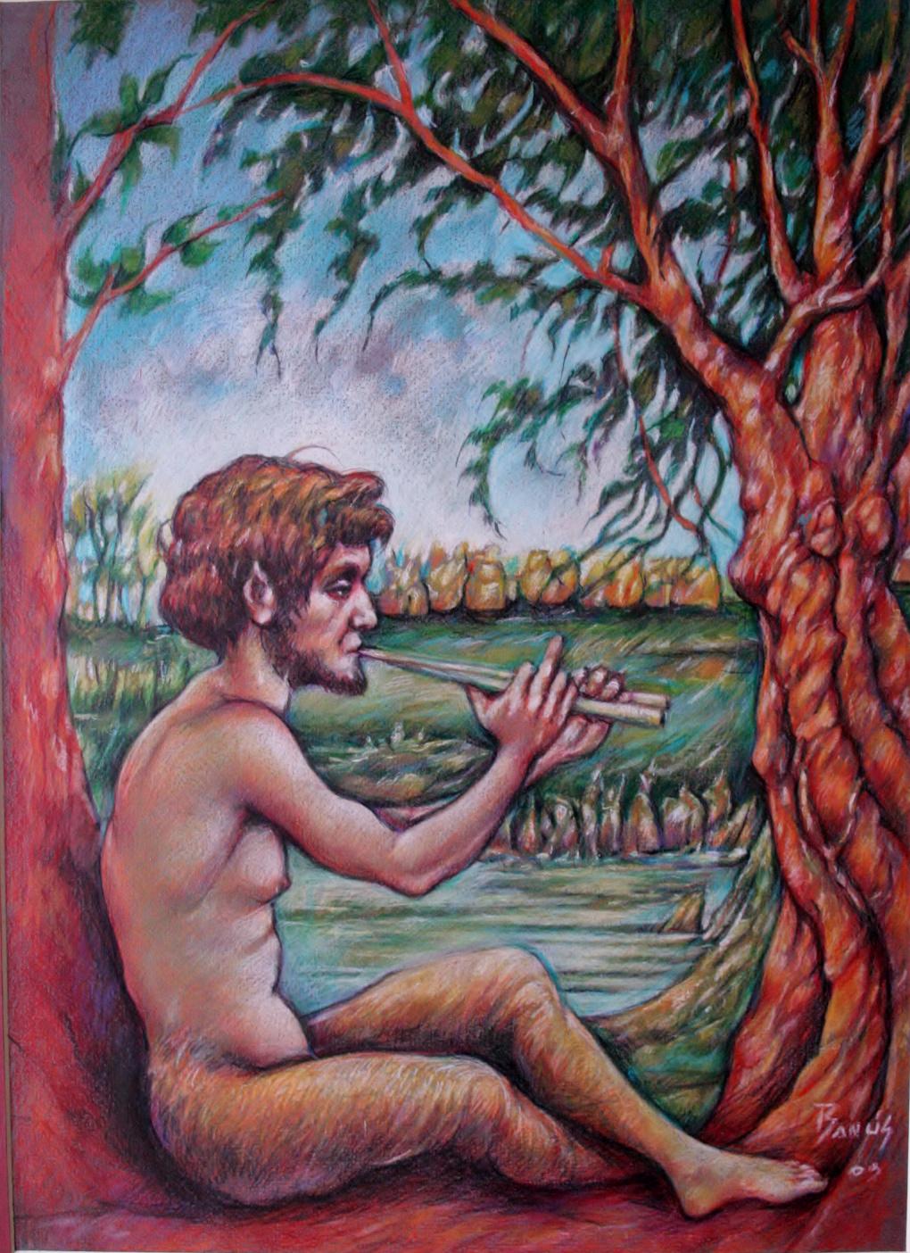 Fauno de pan, Técnica mixta, 2009