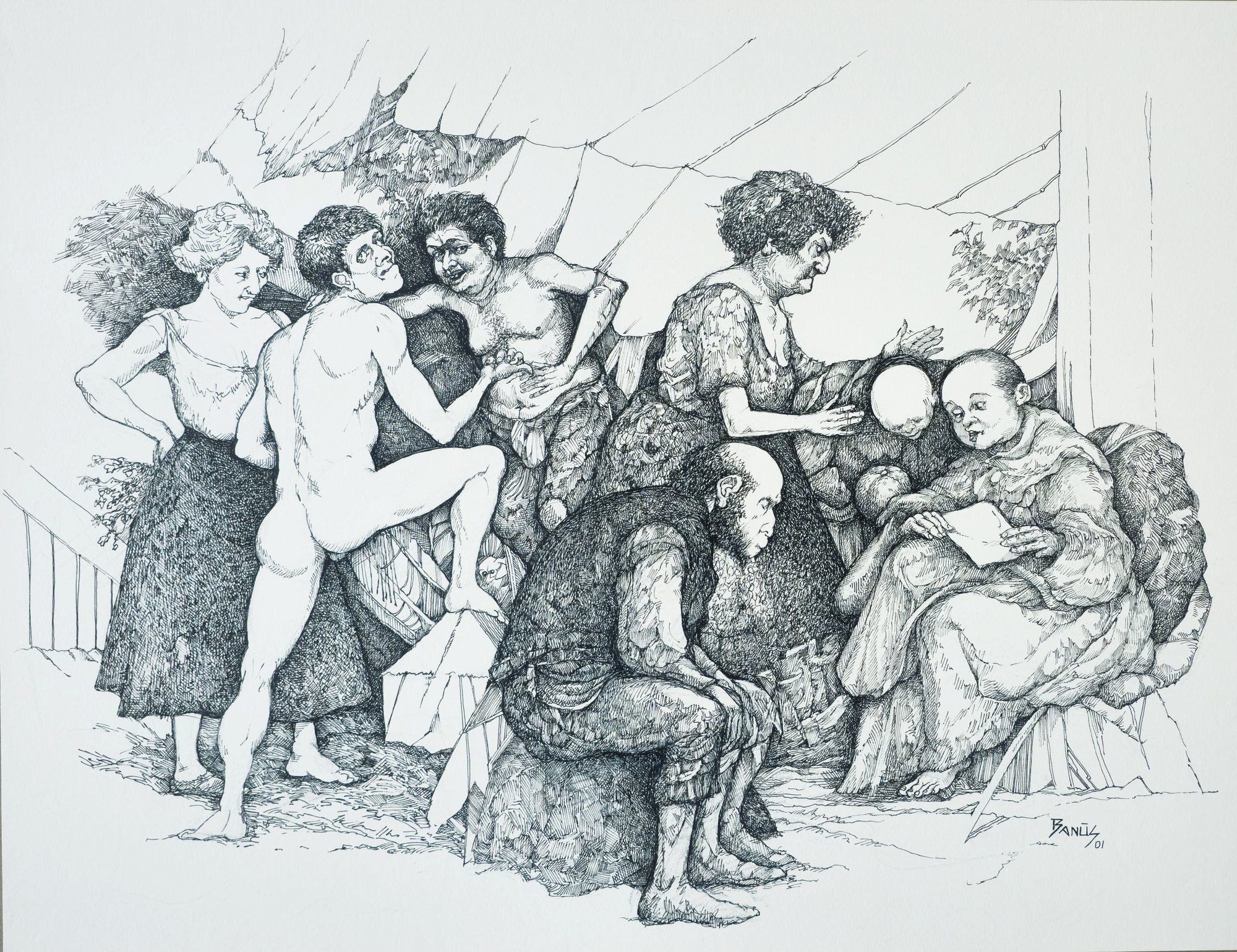 Escuela para un mono, Tinta, 2001