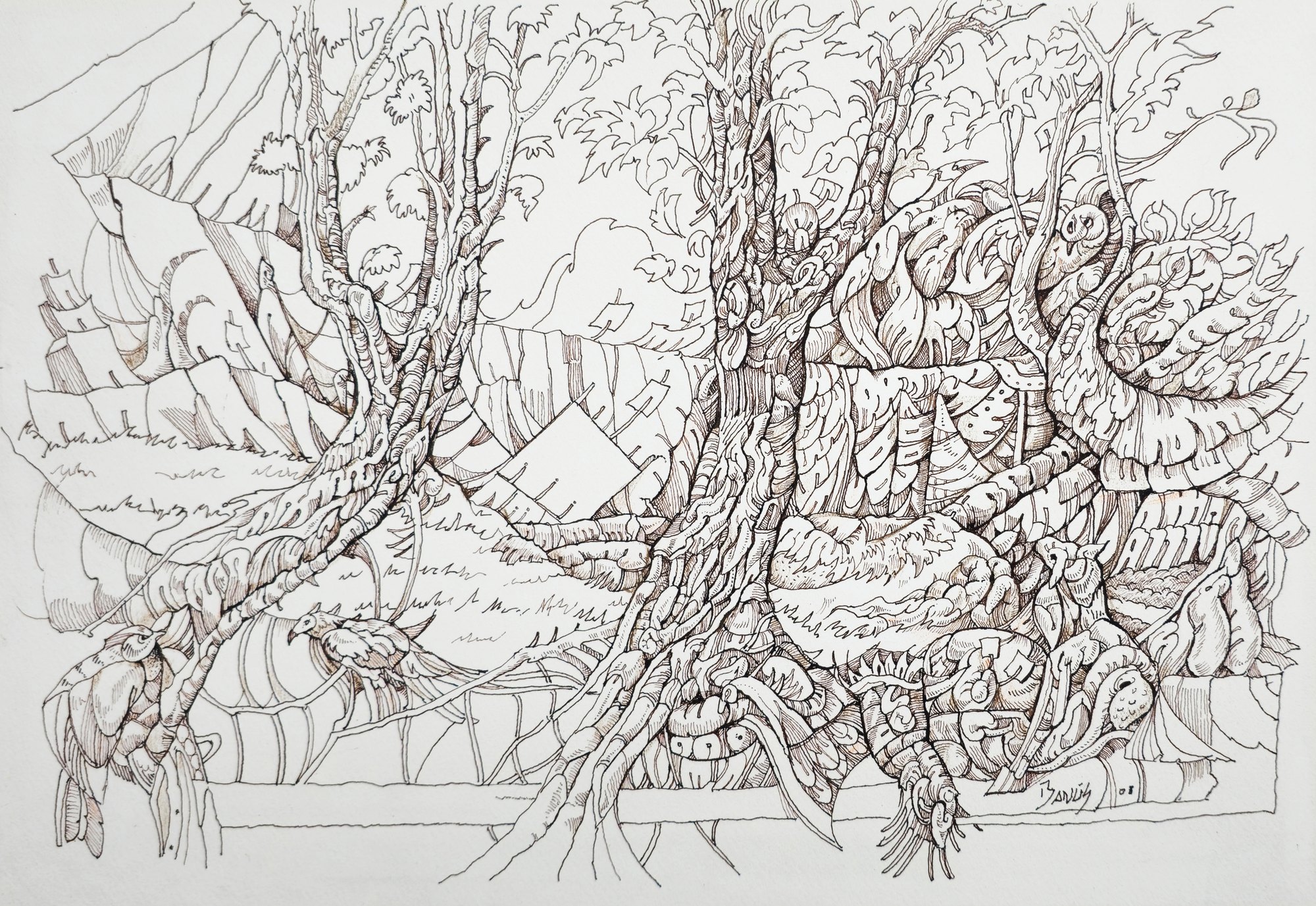 Arboleda, Tinta, 2008