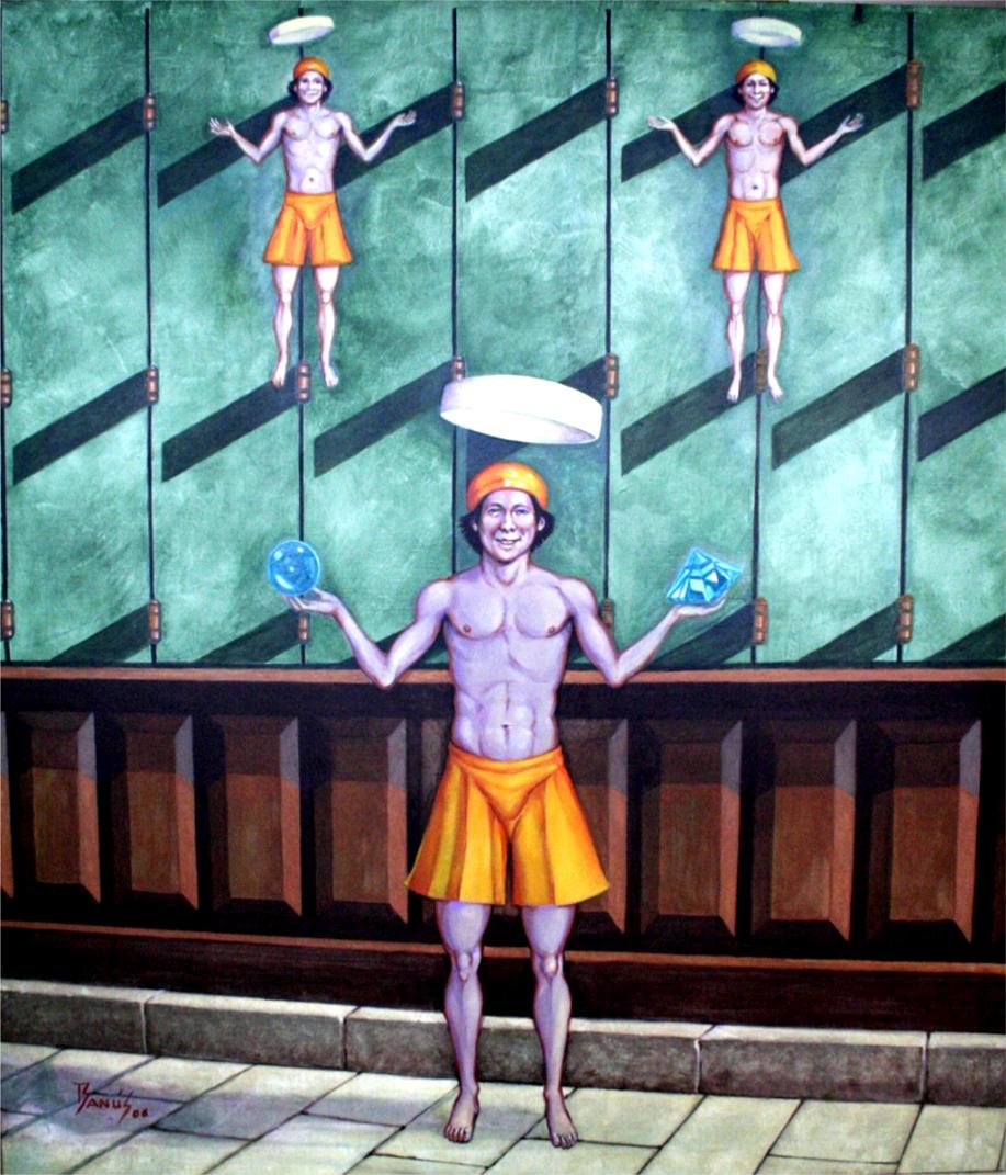 Los levitadores, Óleo, 2006