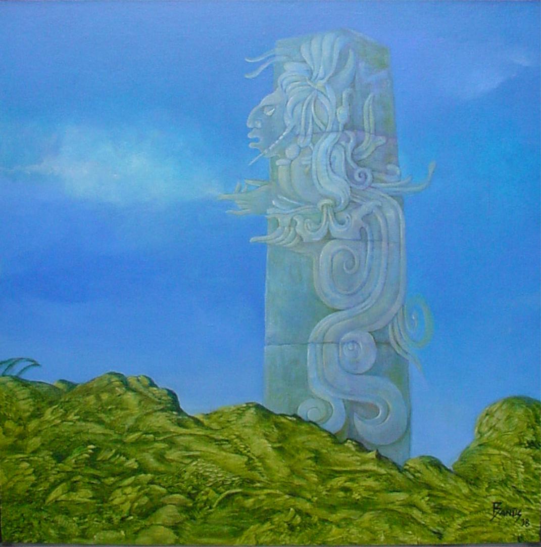 Voz de ayer, Óleo en canvas sobre Masonite, 1998