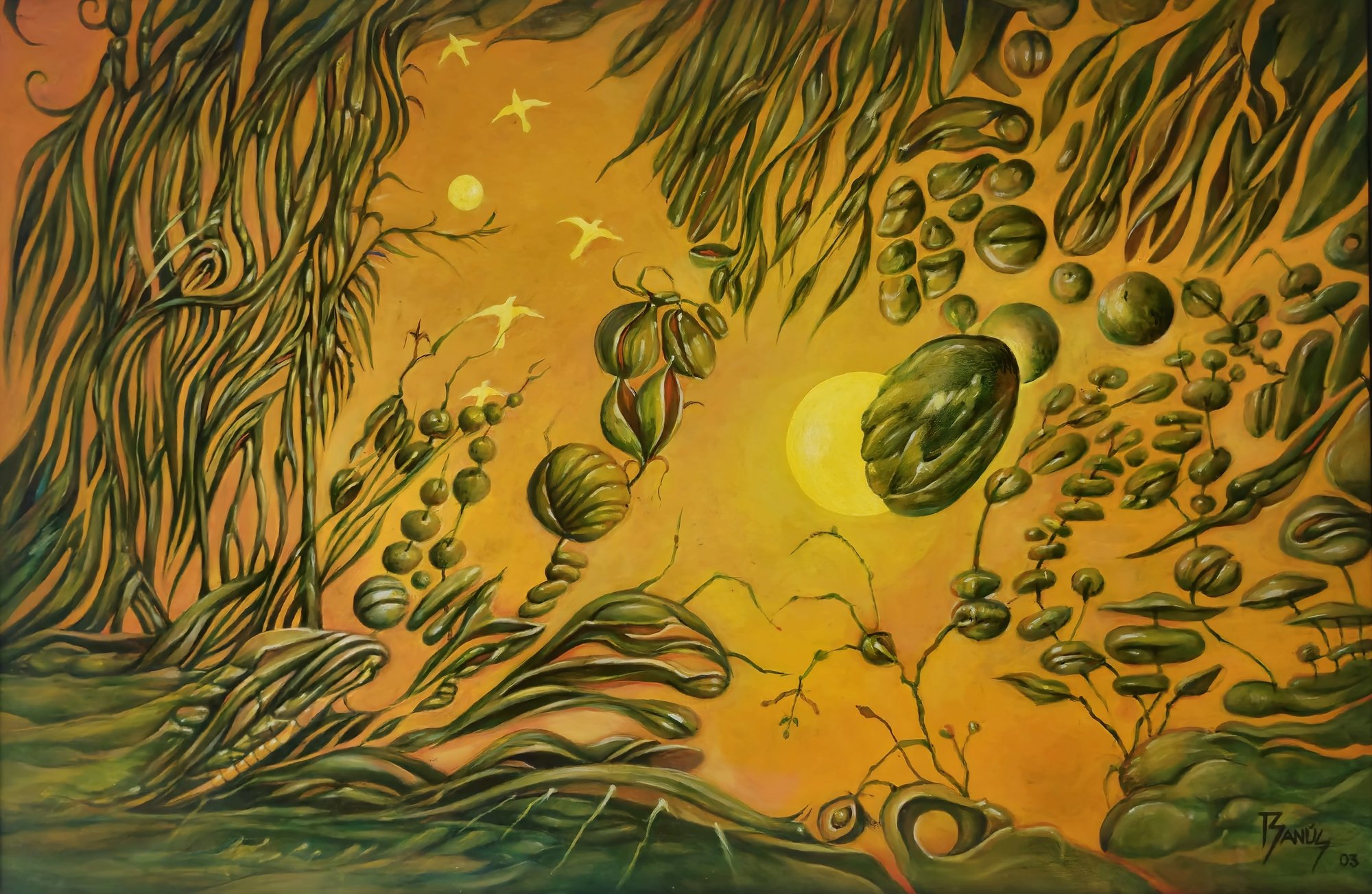 Encrestación, Óleo, 2003