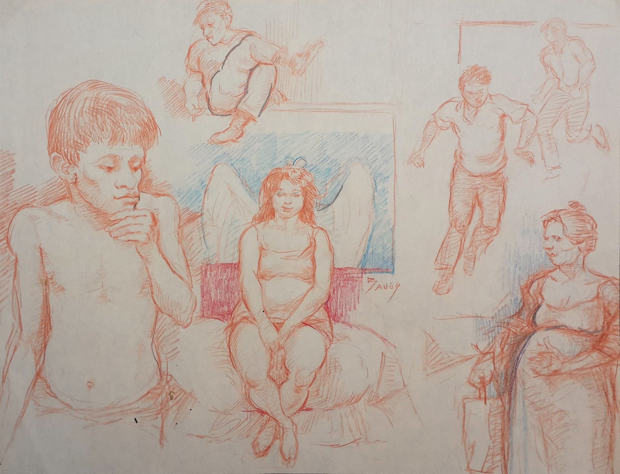 Angelita, Técnica mixta, 1984
