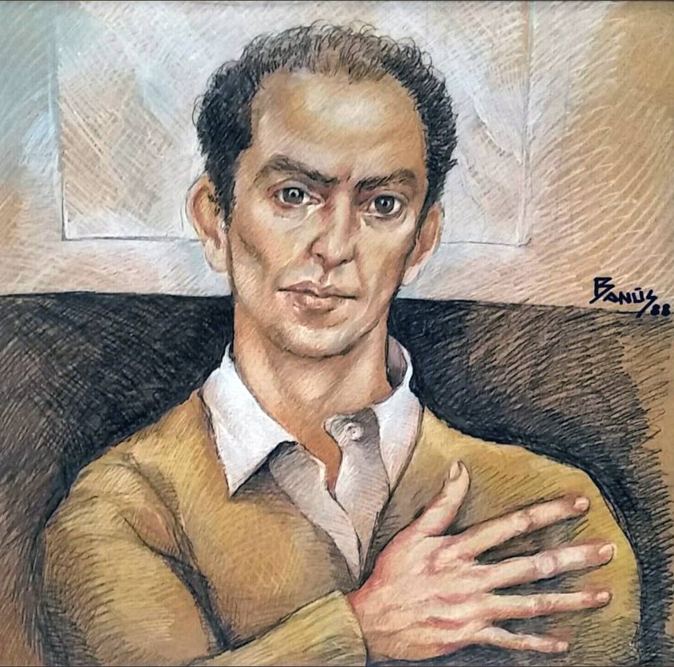 Autorretrato, Técnica mixta, 1988