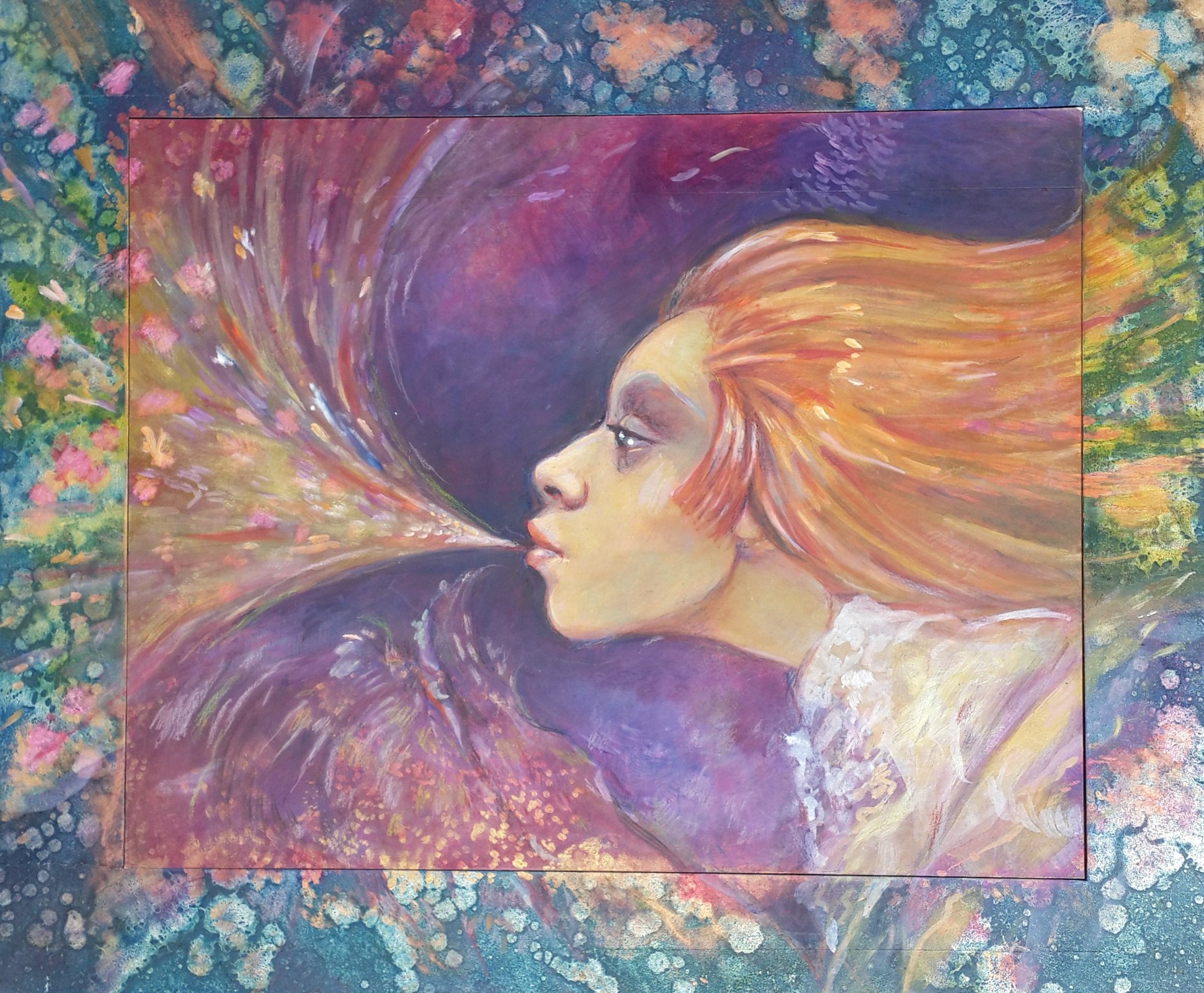 La Sopladora, Técnica mixta, 1990