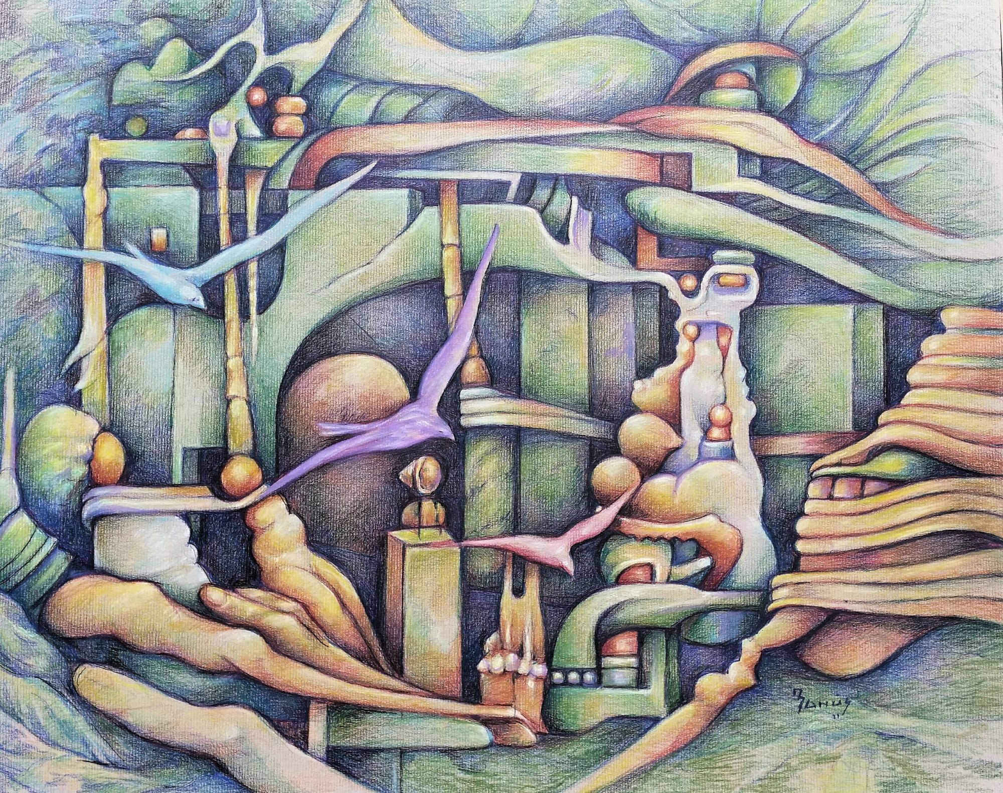 Minas Tirit, Técnica mixta, 2011