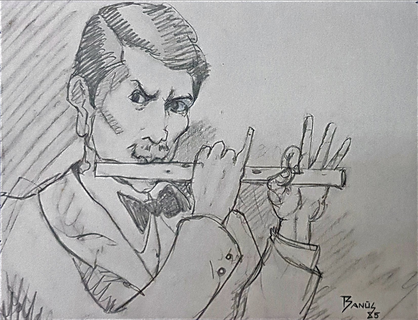 A la gran flauta, Crayón, 1985