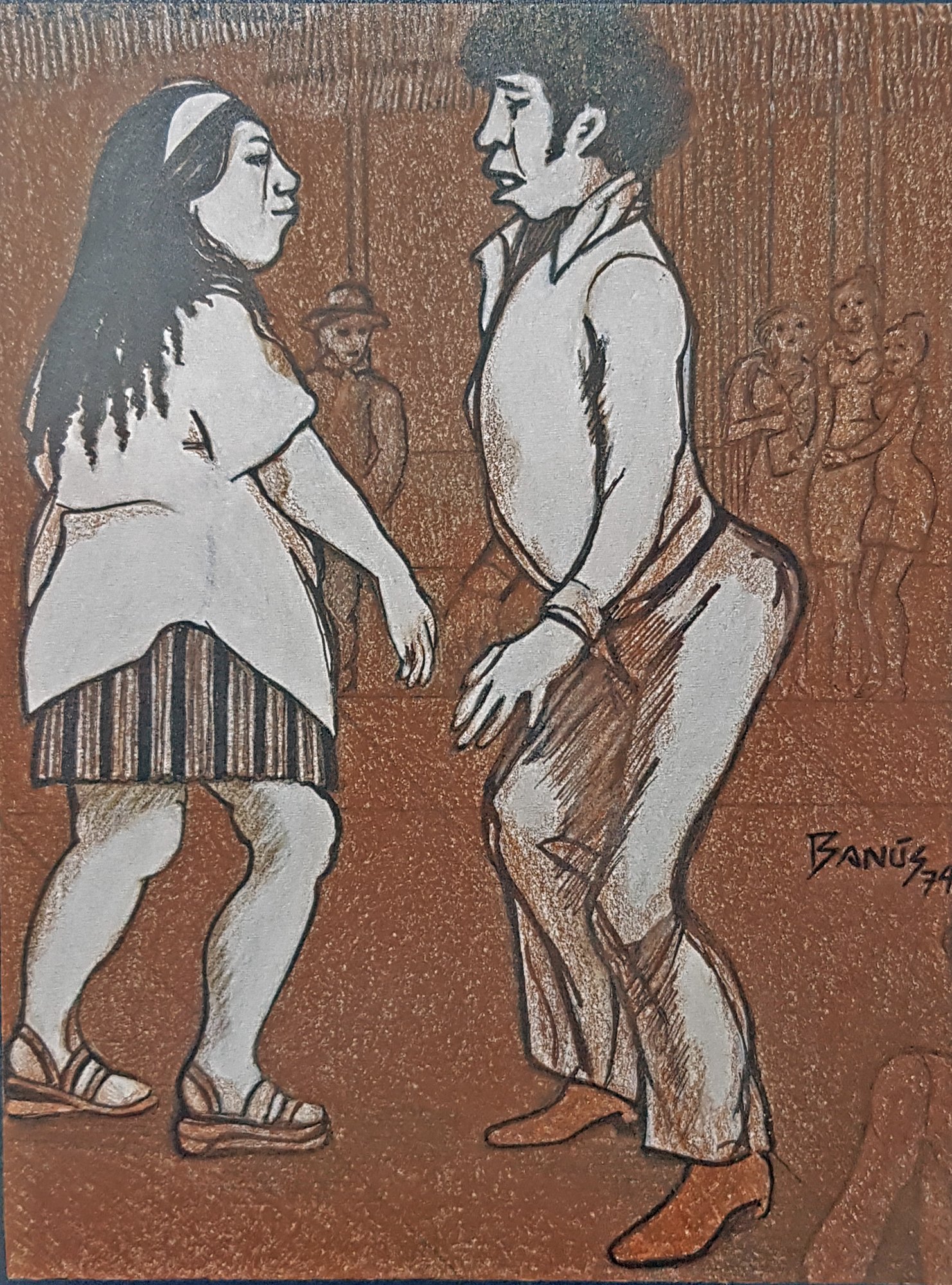 La Flor de Chinique, Técnica mixta, 1974